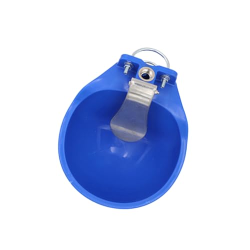 POPETPOP Tiertränke hundetrinkbrunnen Wasserschale für Nutztiere Wasserschale für Bauernhöfe Trinken Schüssel groß Haustierwasserschale Trinker Kuh Wassernapf Kuhtränke Tierwasserer Blue von POPETPOP