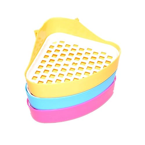 POPETPOP Dreieckige Katzentoilette Für Kleintiere Kompakter Toilettentrainer Für Hamster Meerschweinchen Kaninchen Und Frettchen Kleine Zufällige Farbe Stil POPETPOP Dreieckige Katzentoilette Für Kleintiere Kompakter Toilettentrainer Für Hamster Meerschweinchen Kaninchen Und Frettchen Kleine Zufällige Farbe Stil von POPETPOP