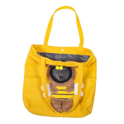 POPETPOP Tragbare Haustiertasche erweiterbarer Katzenrucksack Kiste Taschen tiertransporttasche Katzen Handtasche Transportbox für Haustiere Reisetragetasche für Katzen Segeltuch Yellow POPETPOP Tragbare Haustiertasche erweiterbarer Katzenrucksack Kiste Taschen tiertransporttasche Katzen Handtasche Transportbox für Haustiere Reisetragetasche für Katzen Segeltuch Yellow von POPETPOP