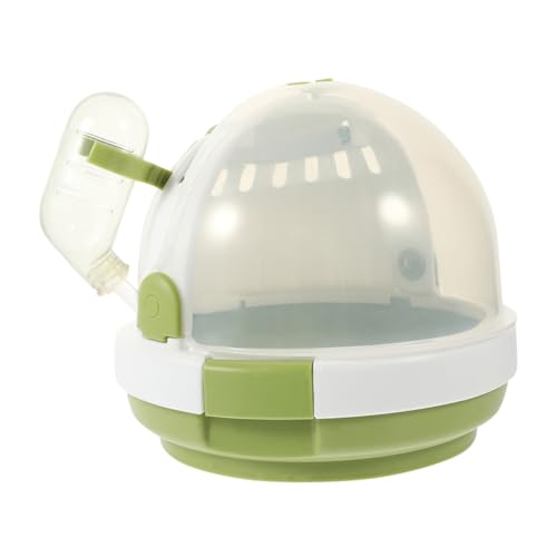 POPETPOP Hamstertransportbox Aus Abs-Material Tragbar Für Kleine Haustiere Geeignet Für Unterwegs Reisen Und Käfig Mit Griff Für Mäuse Und Hamster von POPETPOP