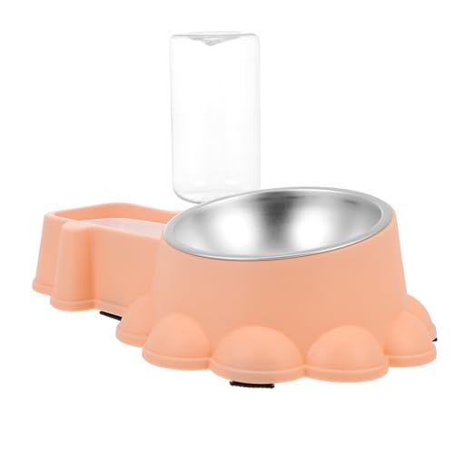 POPETPOP Multifunktionaler Futterspender Für Hunde Tierfutterbehälter Automatischer Wasserspender Schüssel Kompaktes Design von POPETPOP