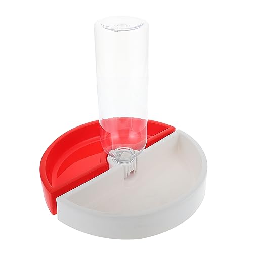 POPETPOP Trinkschale Hammer Wasserflasche Futterautomat Für Kaninchen Futterspender Für Katzen Haustierkäfig Dual Feeder Futternäpfe Für Katzen Weiß Pp Automatischer Trinkbrunnen Kätzchen von POPETPOP