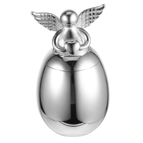 POPETPOP Urne Für Tierasche Versiegelungsflasche Für Tierasche Kleine Ascheflasche Sarg Edelstahl Silber POPETPOP Urne Für Tierasche Versiegelungsflasche Für Tierasche Kleine Ascheflasche Sarg Edelstahl Silber von POPETPOP