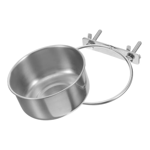 POPETPOP Einstellbare Edelstahl-vogelfutter Und Wasserschüssel Für Vogelkäfige Geeignet Für Sittiche Nymphensittiche Und Papageien Mit Doppelter Schraubmontage Für Sichere Befestigung von POPETPOP