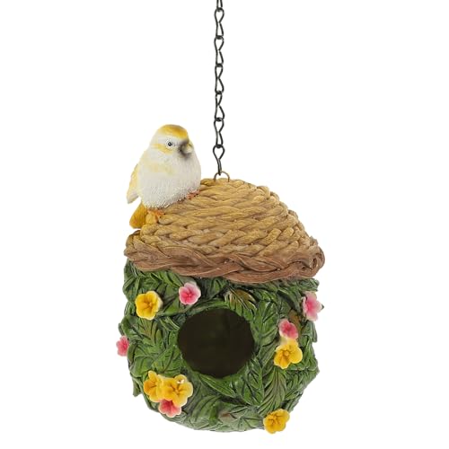 POPETPOP Vogelhäuschen für draußen: Vogelnest aus Kunstharz, hängende Vogelhängematte für Käfig, Vogelbett, Vogelschlafhütte für den Garten POPETPOP Vogelhäuschen für draußen: Vogelnest aus Kunstharz, hängende Vogelhängematte für Käfig, Vogelbett, Vogelschlafhütte für den Garten von POPETPOP