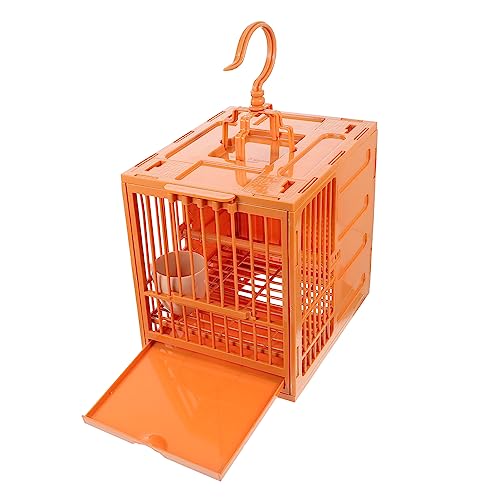 POPETPOP Tragbarer Vogelkäfig Für Papageien Vogelbadekäfig Große Löcher Für Die Luftzirkulation Papageien-futterkäfig Für Vögel Design von POPETPOP