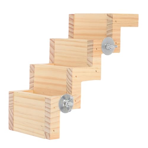 POPETPOP Hamster Kletterleiter Natürlichem Interaktive Plattform Mit Spielzeug Für Kleintiere Für Hamster Meerschweinchen Chinchillas Und Kaninchen Einfache Für Käfige POPETPOP Hamster Kletterleiter Natürlichem Interaktive Plattform Mit Spielzeug Für Kleintiere Für Hamster Meerschweinchen Chinchillas Und Kaninchen Einfache Für Käfige von POPETPOP