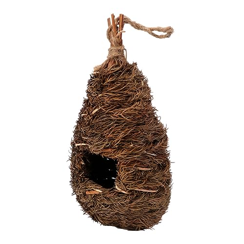 POPETPOP Künstliches Vogelhaus Aus Handgewebtem Material Für Vögel Schutz Vor Wettereinflüssen Für Garten Und Zuhause Dunkles Grün Einfach Aufzuhängen POPETPOP Künstliches Vogelhaus Aus Handgewebtem Material Für Vögel Schutz Vor Wettereinflüssen Für Garten Und Zuhause Dunkles Grün Einfach Aufzuhängen von POPETPOP