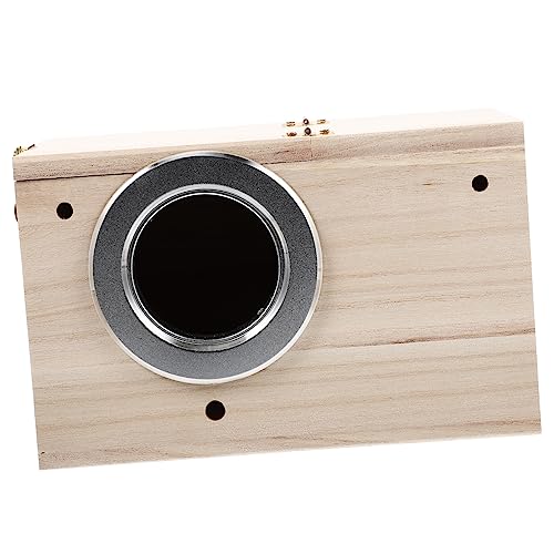POPETPOP Holz Vogelnest Nistkasten Garten Vogelhaus Sittich Zucht Box Für Vögel Mit Tischboden-Design Natur Komfortabel POPETPOP Holz Vogelnest Nistkasten Garten Vogelhaus Sittich Zucht Box Für Vögel Mit Tischboden-Design Natur Komfortabel von POPETPOP