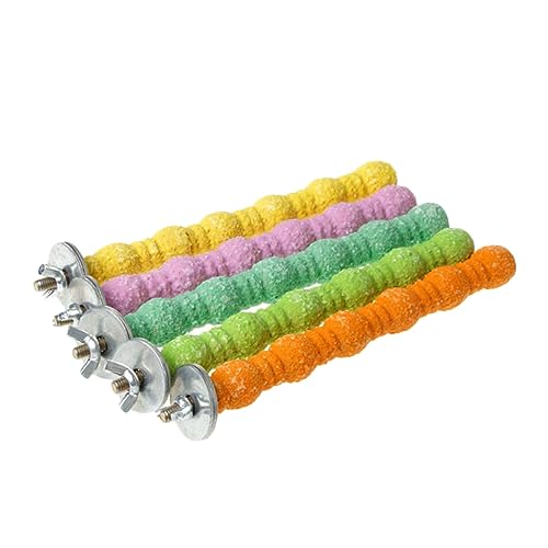 POPETPOP Vogelspielzeug Für Papageien Bunte Kletterstange Und Kratzbaum Naturholz Für Wellensittiche Nymphensittiche Und Andere Kleine Vögel Fördert Spiel Und von POPETPOP
