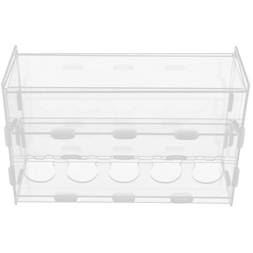 POPETPOP Wachteln Transparent Feeder Rutin Huhn Futterbox Küken Kleine Vogelfutter Wasserbehälter für Küken / Enten / Wachteln / Rutin Hühnerbrutbox von POPETPOP