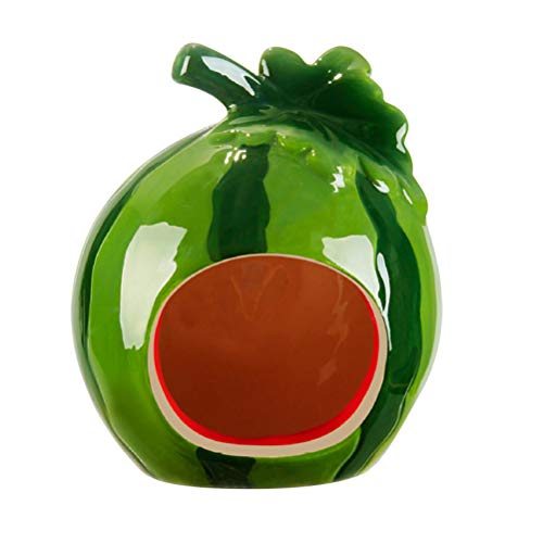 POPETPOP- Wassermelonen-Form für Kleintiere, aus Keramik, Haustier, Katzenhöhle, für Chinchilla-Hamster POPETPOP- Wassermelonen-Form für Kleintiere, aus Keramik, Haustier, Katzenhöhle, für Chinchilla-Hamster von POPETPOP
