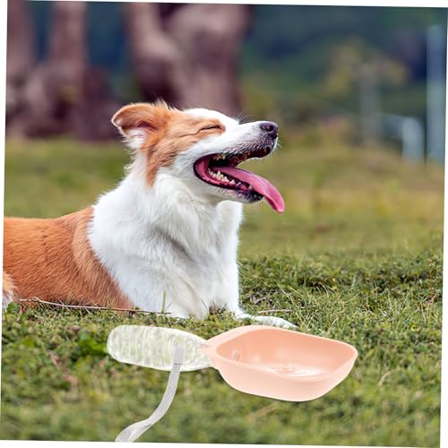 POPETPOP Wasserflasche Für Hunde Tragbarer Wasserspender Mit Trinknapf Für Unterwegs Und Leicht Zu Reinigen Für Und Outdoor-aktivitäten von POPETPOP