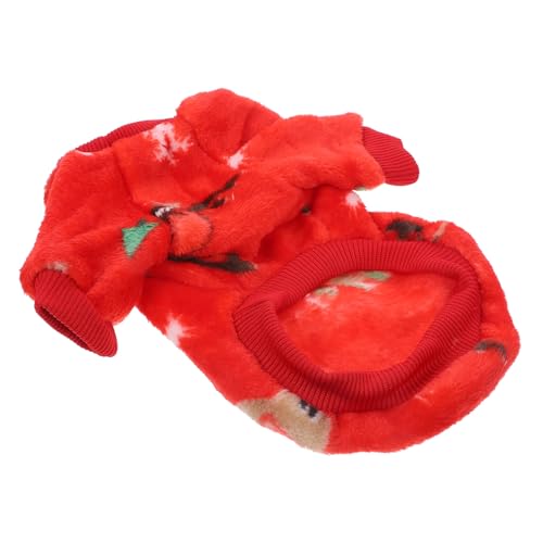 POPETPOP Weihnachts-elch-hundekleidung Hund Weihnachten Welpenmantel Haustiere Hunde-weihnachtsmann-kostüm Weihnachts-hundepyjama Hunderegenmantel Für Große Hunde Katze Dackel Korallenvlies von POPETPOP
