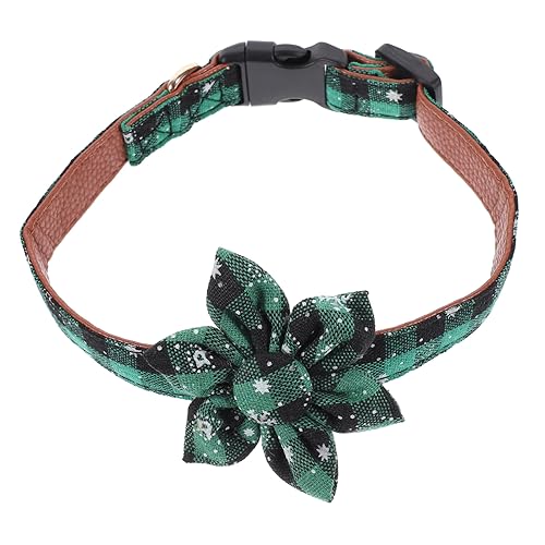 POPETPOP Weihnachts Katzenhalsband Verstellbares Hundehalsband Für Kleine Haustiere Dekoratives Cartoon-Design Für Partys Und Feiertage Und Sonnenblumenmotiv von POPETPOP