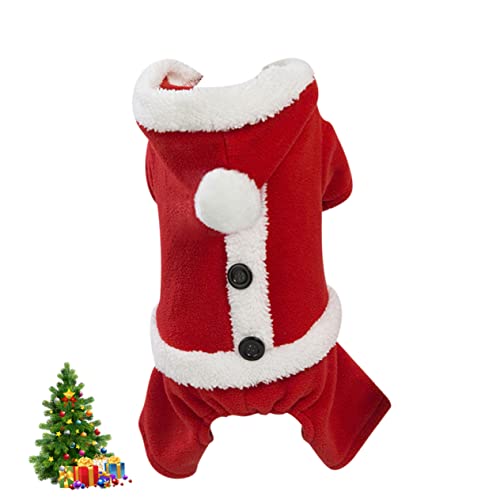 POPETPOP Weihnachtliche Hundekleidung Für Kalte Tage Vierbeiniges Hoodie-Outfit Für Hunde Für Weihnachten Bequem Und Warm Perfektes Winteraccessoire Für Ihr Haustier von POPETPOP