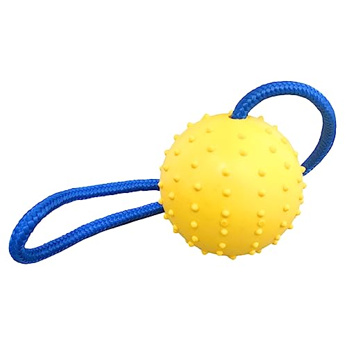 POPETPOP Welpe Interactive Ball Dog Kautespielzeugnessfestes Zahnen Ball Mit Seil von POPETPOP