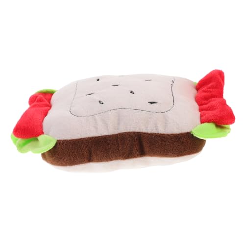 POPETPOP Welpen Quietschendes Kauspielzeug Mit Sandwich Design Langlebig Für Drinnen Und Draußen Trainingsspielzeug POPETPOP Welpen Quietschendes Kauspielzeug Mit Sandwich Design Langlebig Für Drinnen Und Draußen Trainingsspielzeug von POPETPOP