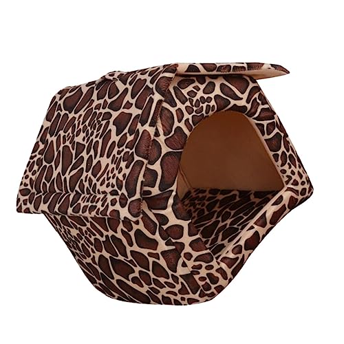 POPETPOP Leichtes Hundebett Faltbares Katzenbett Kleintierbett Leopardenmuster Leicht Zu Tragendes Material POPETPOP Leichtes Hundebett Faltbares Katzenbett Kleintierbett Leopardenmuster Leicht Zu Tragendes Material von POPETPOP