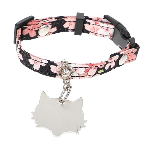 POPETPOP Bedrucktes Haustierhalsband Hundehalsbandmuster Hundenamenskarten Weiches Material Für Bis Mittelgroße Hunde von POPETPOP