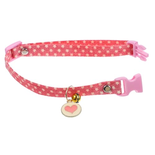 POPETPOP dekoratives Hundehalsband katzenhalsband katzenhalsbänder Katzenfutter Haustier Glocke dekoratives Kätzchenhalsband verstellbares für Hund Polyester von POPETPOP