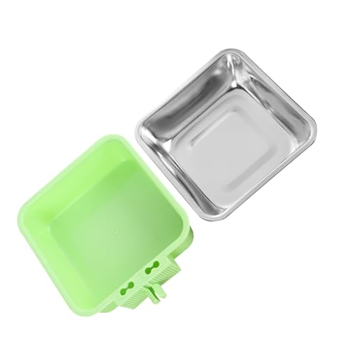 POPETPOP hängender Hundenapf montierter Hundenapf Hundenäpfe hängend Futterspender für Welpen Hundenapf für den Haushalt Katzennäpfe Wasserspender für Hasen Rostfreier Hellgrün POPETPOP hängender Hundenapf montierter Hundenapf Hundenäpfe hängend Futterspender für Welpen Hundenapf für den Haushalt Katzennäpfe Wasserspender für Hasen Rostfreier Hellgrün von POPETPOP