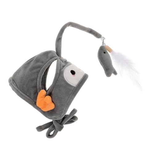 POPETPOP mit Kopfbedeckung für Haustiere Kitten Plush Toy katzenkostüme Katzen-Teaser-Hut Katzensachen dekorative neckische Behänge Kopf mit Zauberstab Plüschstoff Grey POPETPOP mit Kopfbedeckung für Haustiere Kitten Plush Toy katzenkostüme Katzen-Teaser-Hut Katzensachen dekorative neckische Behänge Kopf mit Zauberstab Plüschstoff Grey von POPETPOP