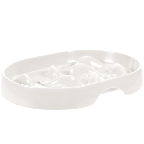 POPETPOP pet Bowl Easy putz rutschfeste Anti-Erstickung Verhindert Verdauungsprobleme bei Haustieren Schüssel Futternäpfe für den Haushalt Slow Feeder Katzennapf Katzenfutter Melamin Weiß POPETPOP pet Bowl Easy putz rutschfeste Anti-Erstickung Verhindert Verdauungsprobleme bei Haustieren Schüssel Futternäpfe für den Haushalt Slow Feeder Katzennapf Katzenfutter Melamin Weiß von POPETPOP