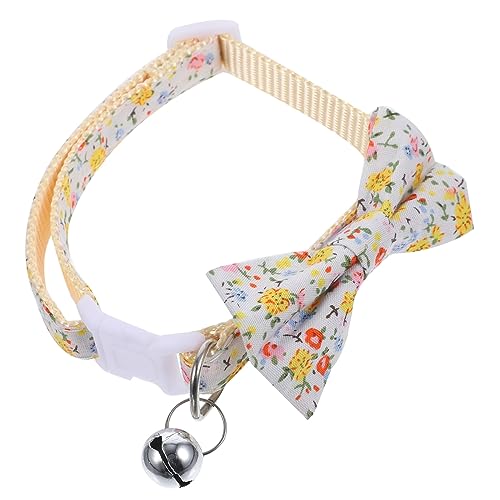 POPETPOP Katzenhalsband Mit Glöckchen Und Fliege Verstellbares Halsband Für Kätzchen Leicht Und Sicher Für Alltag Und Feiertage von POPETPOP