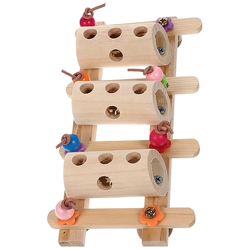 POPETPOP Vogel Spielzeug Für Käfig Holz Papagei Futtersuche Eimer Vogelfutter Feeder Gesunde Haustier Spielzeug POPETPOP Vogel Spielzeug Für Käfig Holz Papagei Futtersuche Eimer Vogelfutter Feeder Gesunde Haustier Spielzeug von POPETPOP