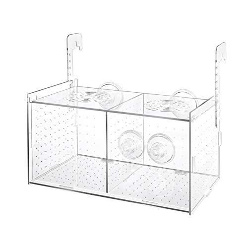 Popetpop 1 x Sicheres Acryl Transparent Aquarium Brutkasten Brutkasten für Neugeborene Schwangere Kranken Fische Garnelen von POPETPOP