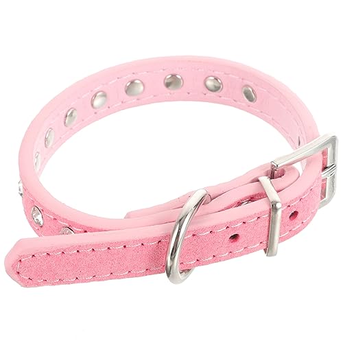 POPETPOP Haustierhalsbänder Für Hunde Modisches Welpenhalsband Pu-Leder Blumenmuster Robustes Hundehalsband Strass POPETPOP Haustierhalsbänder Für Hunde Modisches Welpenhalsband Pu-Leder Blumenmuster Robustes Hundehalsband Strass von POPETPOP