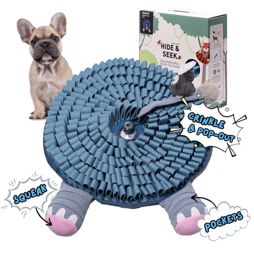 POPUPJOYS Hide & Seek Schnüffelmatte für Hunde - Schnüffelmatte für Hunde - Interaktives Hundespielzeug für Futtersuche & Leckerlis - Stimulierende Fütterungsmatte für Hunde POPUPJOYS Hide & Seek Schnüffelmatte für Hunde - Schnüffelmatte für Hunde - Interaktives Hundespielzeug für Futtersuche & Leckerlis - Stimulierende Fütterungsmatte für Hunde von POPUPJOYS