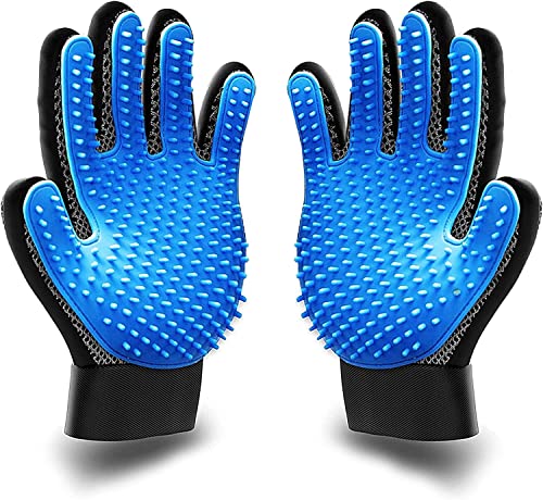 Haustierpflegehandschuh |Haustierbürstenhandschuh |Premium-Haarentfernungshandschuh for einfache, saubere Pflege mit 260 Tipps |Pflegehandschuh for Hunde, Katzen, Kaninchen und Pferde mit langem/kurze Haustierpflegehandschuh |Haustierbürstenhandschuh |Premium-Haarentfernungshandschuh for einfache, saubere Pflege mit 260 Tipps |Pflegehandschuh for Hunde, Katzen, Kaninchen und Pferde mit langem/kurze von POQWECZ