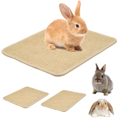 2 Stück Kratzmatte Für Kaninchen, Natürliche Sisal Kratzmatte Für Kleintiere, Natürliches Kaninchen Käfig Sisal Einlagen, Kaninchen Kratzmatte, Sisalteppich Für Kaninchen, Hamster, Katze(30 * 40CM) 2 Stück Kratzmatte Für Kaninchen, Natürliche Sisal Kratzmatte Für Kleintiere, Natürliches Kaninchen Käfig Sisal Einlagen, Kaninchen Kratzmatte, Sisalteppich Für Kaninchen, Hamster, Katze(30 * 40CM) von PORFOYO