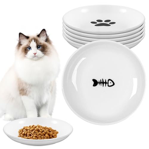 Futternapf Katze Keramik Katzennapf Fressnapf: 6 Stück Katzennapf Keramik, Fressnapf Katze, Katzen Futternapf, Katzenteller Flach Katzennäpfe, Katzenfutter Napf Wassernapf, Katzenschüssel, Cat Bowl Futternapf Katze Keramik Katzennapf Fressnapf: 6 Stück Katzennapf Keramik, Fressnapf Katze, Katzen Futternapf, Katzenteller Flach Katzennäpfe, Katzenfutter Napf Wassernapf, Katzenschüssel, Cat Bowl von PORFOYO