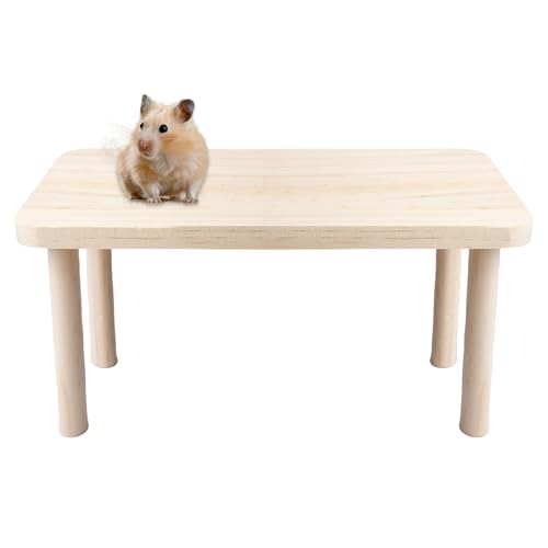 Hamster Plattform, Hamster Spielzeug, Hamster-Kletterleiter, Hamsterplattform Kletterspielzeug, Hamster Klettern Spielzeug, Holz-Kletterspielzeug, Für Rennmaus, Meerschweinchen, Mäuse, Ratten von PORFOYO