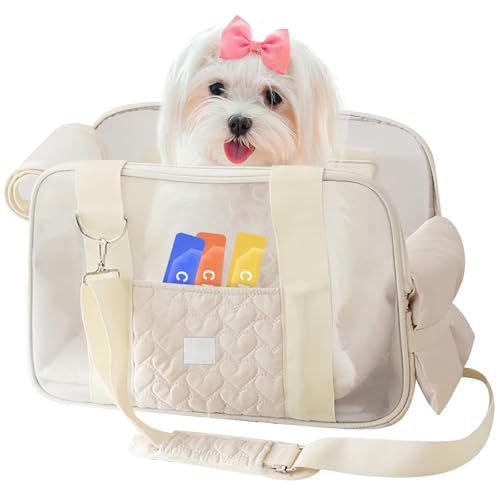 Hundetragetasche bis 5kg – Leichte & Atmungsaktive Hundetasche für Kleine Hunde & Katzen, Tragetasche Hund mit Sicherheitsgurt & Taschen, Ideal für Auto, Reisen, Outdoor Hundetragetasche bis 5kg – Leichte & Atmungsaktive Hundetasche für Kleine Hunde & Katzen, Tragetasche Hund mit Sicherheitsgurt & Taschen, Ideal für Auto, Reisen, Outdoor von PORFOYO