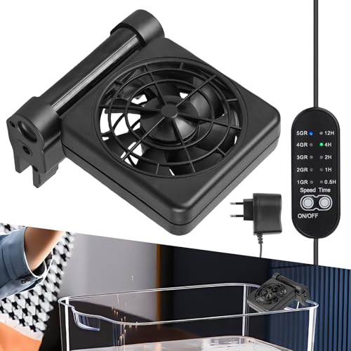 PORFOYO Aquarium Kühler, Aquarium Lüfter, Aquarium Kühlventilator, Aquarium Chiller, Kühler Für Aquarium, Durchlaufkühler Aquarium Für Das Aquarium Kühlsystem, Geeignet Für Bis Zu 30cm (1 Lüfter) PORFOYO Aquarium Kühler, Aquarium Lüfter, Aquarium Kühlventilator, Aquarium Chiller, Kühler Für Aquarium, Durchlaufkühler Aquarium Für Das Aquarium Kühlsystem, Geeignet Für Bis Zu 30cm (1 Lüfter) von PORFOYO