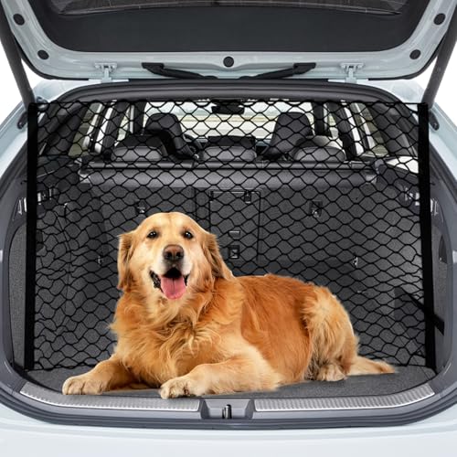 PORFOYO Auto Schutznetz Barriere,120 * 90 cm Hunde Gepäcknetz Rücksit Mit Haken,Hunde Rücksitz Barriere,Auto Sicherheitsnetz,Rücksitz Barriere Trennnetz Für Haustiere,Auto,Doppelschicht PORFOYO Auto Schutznetz Barriere,120 * 90 cm Hunde Gepäcknetz Rücksit Mit Haken,Hunde Rücksitz Barriere,Auto Sicherheitsnetz,Rücksitz Barriere Trennnetz Für Haustiere,Auto,Doppelschicht von PORFOYO