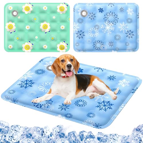 PORFOYO Kühlmatte Hund 2er Set, 40x50cm Kühlmatte für Hunde & Katzen mit Wasseraktiviertem Gel, Selbstkühlende Kühldecke Hund, Kühlmatte Katze aus PVC, Waschbar & Reißfest PORFOYO Kühlmatte Hund 2er Set, 40x50cm Kühlmatte für Hunde & Katzen mit Wasseraktiviertem Gel, Selbstkühlende Kühldecke Hund, Kühlmatte Katze aus PVC, Waschbar & Reißfest von PORFOYO