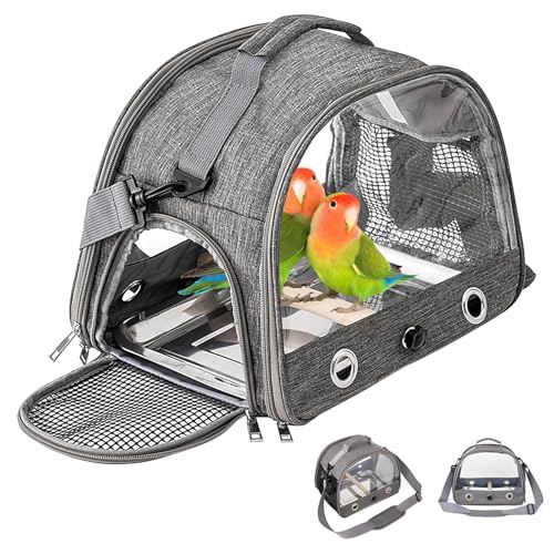 Vogl-Tragetasche Mit Stehstange Und Edelstahl-Tablett,33 * 24 * 26CM Leichter Rucksack Für Papagei,Papageen-Reisetasche,Papageien-Vogel Reisetasche Für Papageien,Sittiche,Hamster,Vogel Vogl-Tragetasche Mit Stehstange Und Edelstahl-Tablett,33 * 24 * 26CM Leichter Rucksack Für Papagei,Papageen-Reisetasche,Papageien-Vogel Reisetasche Für Papageien,Sittiche,Hamster,Vogel von PORFOYO