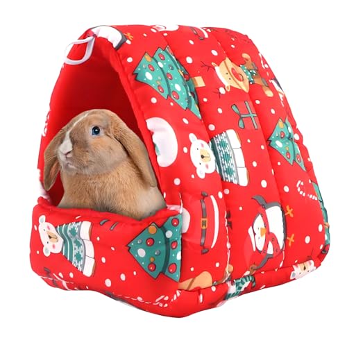 Weihnachts Meerschweinchen Betthöhle Weihnachtsmann Baumwollnest für kleine Haustiere Winddichtes Gemütliches Kaninchen Bett Warme Meerschweinchen Kuschelhöhle Haus für Frettchen Igel Chinchilla Weihnachts Meerschweinchen Betthöhle Weihnachtsmann Baumwollnest für kleine Haustiere Winddichtes Gemütliches Kaninchen Bett Warme Meerschweinchen Kuschelhöhle Haus für Frettchen Igel Chinchilla von PORUPAEL