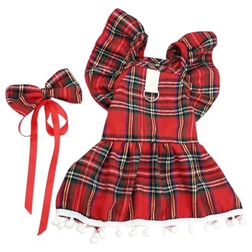 Weihnachtskleider für Hunde und Katzen, Weihnachten Hundekostüm niedlich Haustier Röcke Winter Haustier Hundekleidung Haustier Kleid Weihnachten Katzen Kleidung Haustier Outfit für kleine mittlere Hun Weihnachtskleider für Hunde und Katzen, Weihnachten Hundekostüm niedlich Haustier Röcke Winter Haustier Hundekleidung Haustier Kleid Weihnachten Katzen Kleidung Haustier Outfit für kleine mittlere Hun von PORUPAEL