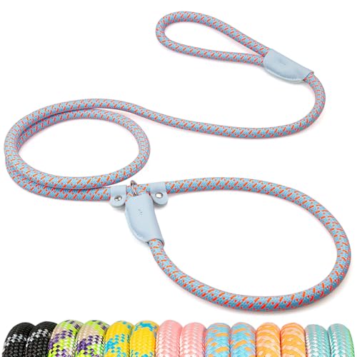 POUPUA Strapazierfähige Hundeleine, 1,8 m, strapazierfähig, 0,95 cm und 1,27 cm, starkes Seil für kleine, mittelgroße und große Hunde, kein Ziehen, Trainingsleine mit reflektierenden Fäden POUPUA Strapazierfähige Hundeleine, 1,8 m, strapazierfähig, 0,95 cm und 1,27 cm, starkes Seil für kleine, mittelgroße und große Hunde, kein Ziehen, Trainingsleine mit reflektierenden Fäden von POUPUA