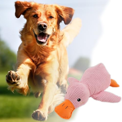 POVVFRTY Hundespielzeug 2024, beruhigende Ente, niedlich, keine Füllung, Hundespielzeug mit weichem Quietscher, beruhigende Ente, quietschendes Hundespielzeug für große und kleine Hunde, 550 (Farbe: POVVFRTY Hundespielzeug 2024, beruhigende Ente, niedlich, keine Füllung, Hundespielzeug mit weichem Quietscher, beruhigende Ente, quietschendes Hundespielzeug für große und kleine Hunde, 550 (Farbe: von POVVFRTY