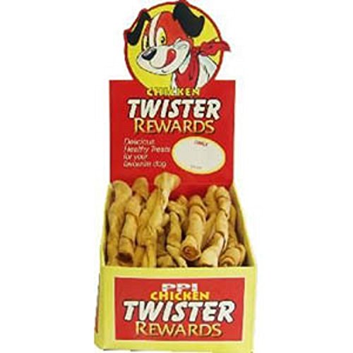 PPI Twister Belohnungen Kauspielzeug für Hunde, 20,3 cm, 30 Stück von PPI