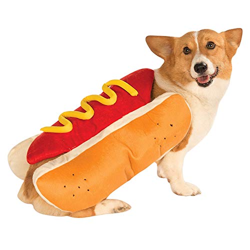 Lustiges Hotdog-Kostüm für Hunde, cooles Hundekostüm für Halloween, Party, Kostüm, Cosplay, Outfits für Weihnachten, Neujahr, Geburtstag (HotDog, L) von PQIQP