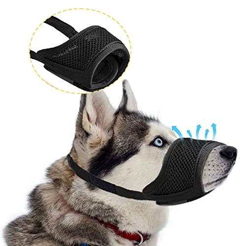 PQLQ Maulkorb Für Hunde, Maulkorb aus Nylon um Hunde Mittlere und Große Hunde, Maulkorb mit Klettverschluss Weich,Verhindert Beißen,Bellen und Kauen (L) PQLQ Maulkorb Für Hunde, Maulkorb aus Nylon um Hunde Mittlere und Große Hunde, Maulkorb mit Klettverschluss Weich,Verhindert Beißen,Bellen und Kauen (L) von PQLQ