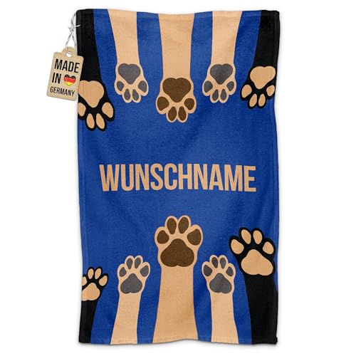 PR Print Royal Personalisiertes Hundehandtuch mit Name selbst gestalten - Pfote - Pfotentuch für Hunde, Haustier-Handtuch | Fotohandtuch, 50 x 30 cm blau PR Print Royal Personalisiertes Hundehandtuch mit Name selbst gestalten - Pfote - Pfotentuch für Hunde, Haustier-Handtuch | Fotohandtuch, 50 x 30 cm blau von PR Print Royal